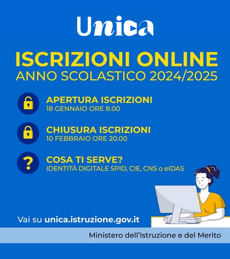 iscrizioni online sul portale Unica